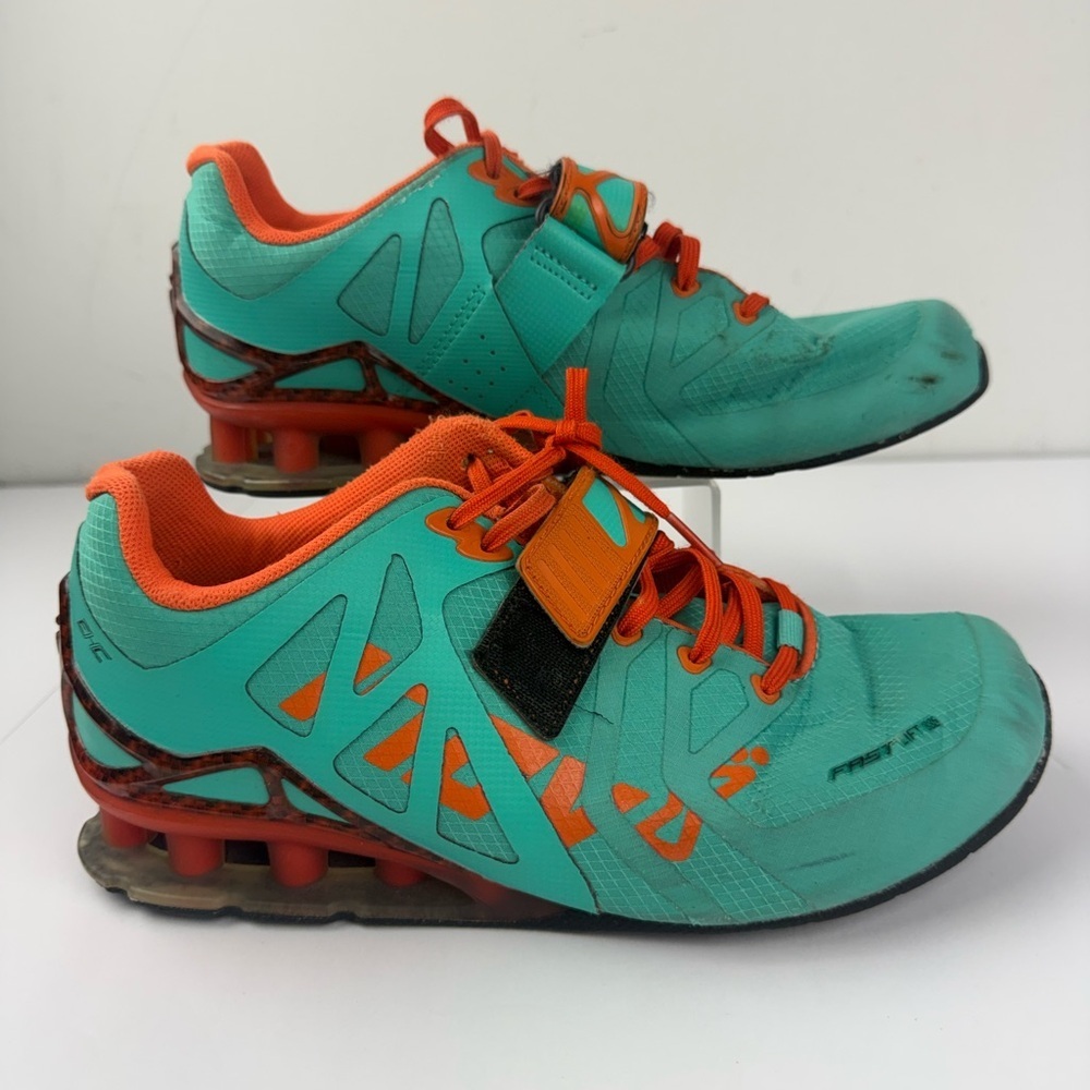 INOV-8 Fast Lift 335 Shoes Men 7 Weight Lifting Unisex Women 8.5 Teal SEE ALL.